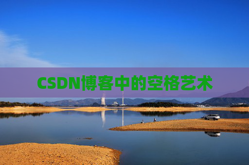 CSDN博客中的空格艺术